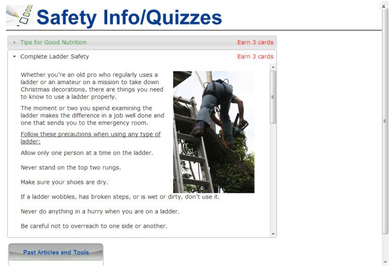 Train and Reward - Safety Quizzes